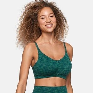 Outdoor voices free form bralette Forrest green